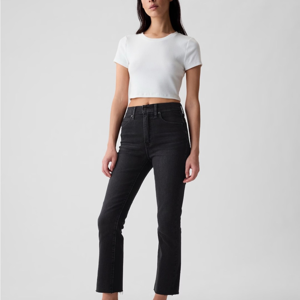 GAP kick fit high rise black jeans